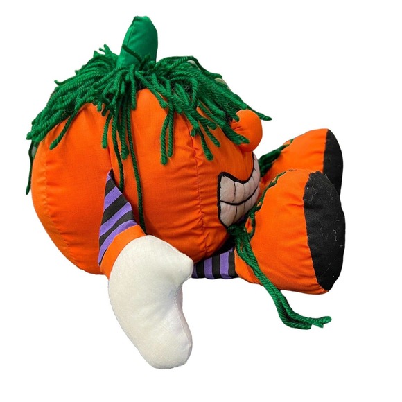 Vintage 1996 Joelson Happy Jack‎ The laughing Pumpkin Jack-O'-Lantern Plush Doll - Picture 4 of 6